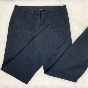 The Kooples black dress pants 38/US 4 animal print